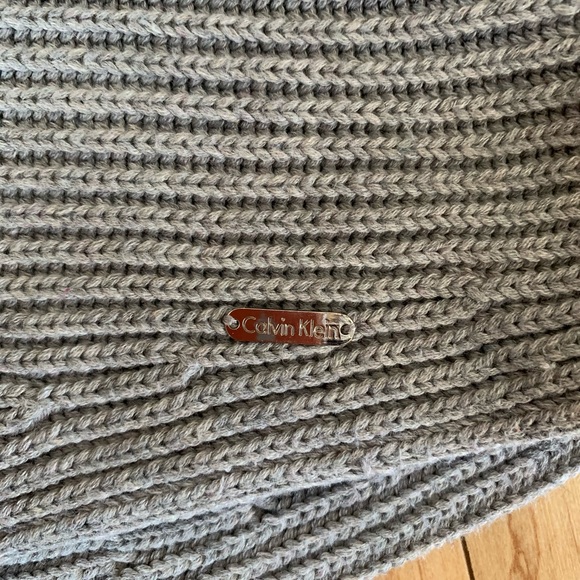 EUC Calvin Klein grey cowl neck sweater - Picture 2 of 4